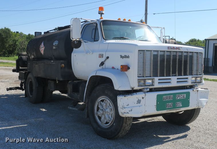 image for item DB10236 1983 GMC TopKick 7000 oil distributor truck