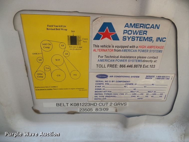 image for item DC5032 2008 Ford Econoline E450 Super Duty shuttle bus