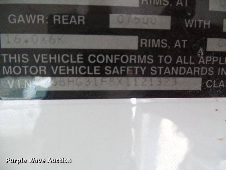 image for item DC5046 1999 Chevrolet Express 3500 school bus