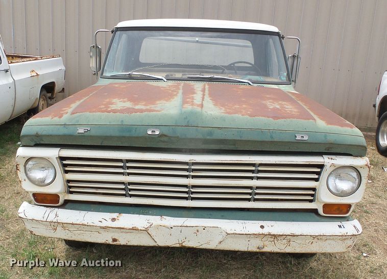 1968 Ford F100 Pickup Truck In Laverne Ok Item Dc5048 Sold Purple Wave