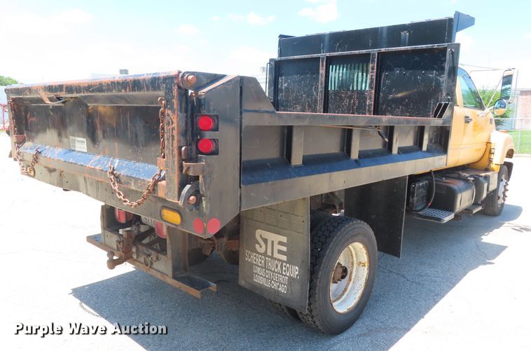 image for item DD6224 1997 GMC C6500 Crew Cab dump truck