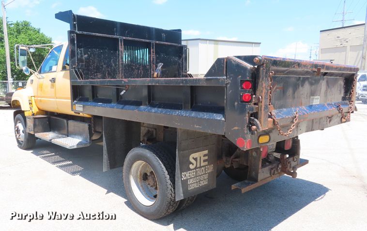 image for item DD6224 1997 GMC C6500 Crew Cab dump truck