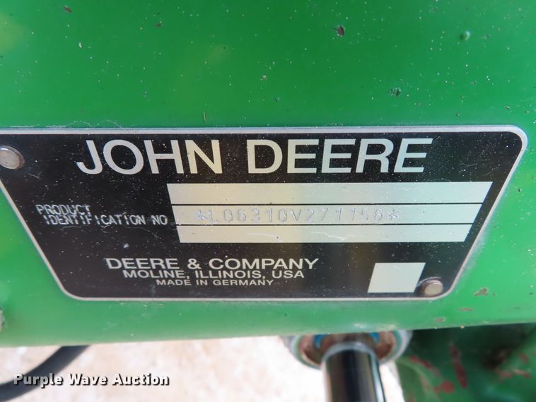 image for item DD6313 2000 John Deere 6310 MFWD tractor