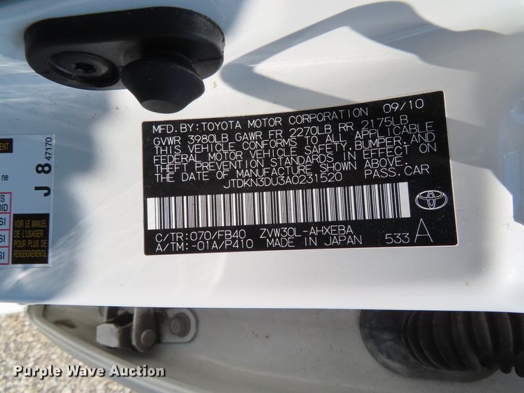 image for item DD6339 2010 Toyota Prius