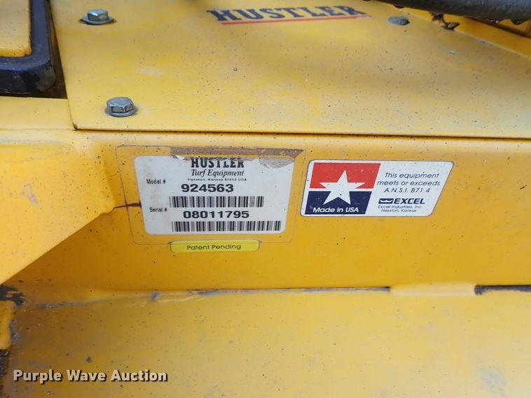 image for item DE5500 Hustler 4600 ZTR lawn mower