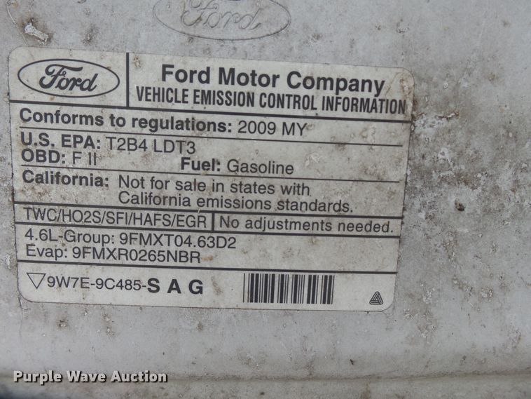 image for item DE7872 2009 Ford F150 SuperCab pickup truck