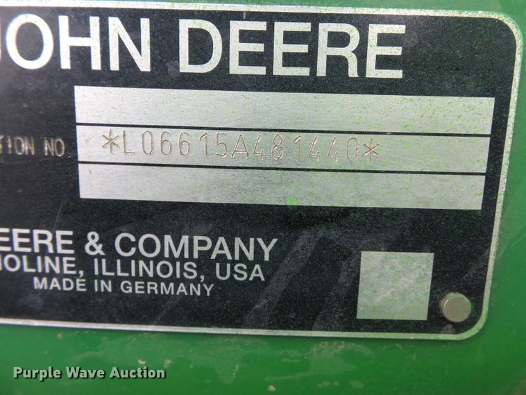 image for item DE7875 2006 John Deere 6615 tractor
