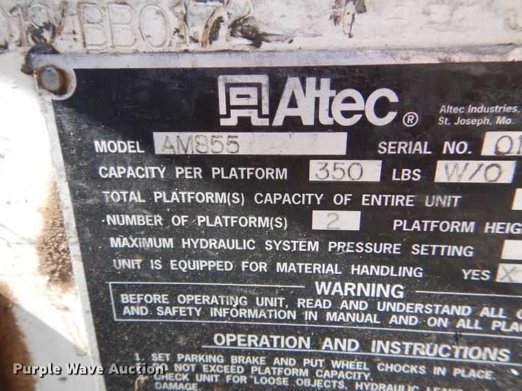 image for item DG4785 1994 Chevrolet Kodiak C6500 bucket truck