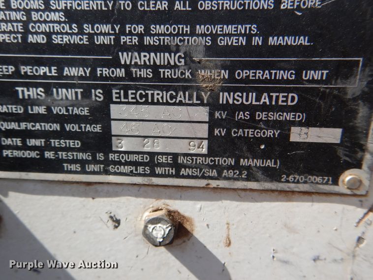 image for item DG4785 1994 Chevrolet Kodiak C6500 bucket truck