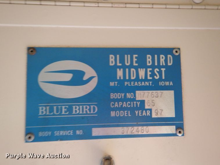 image for item DG4845 1996 International 3800 Blue Bird school bus