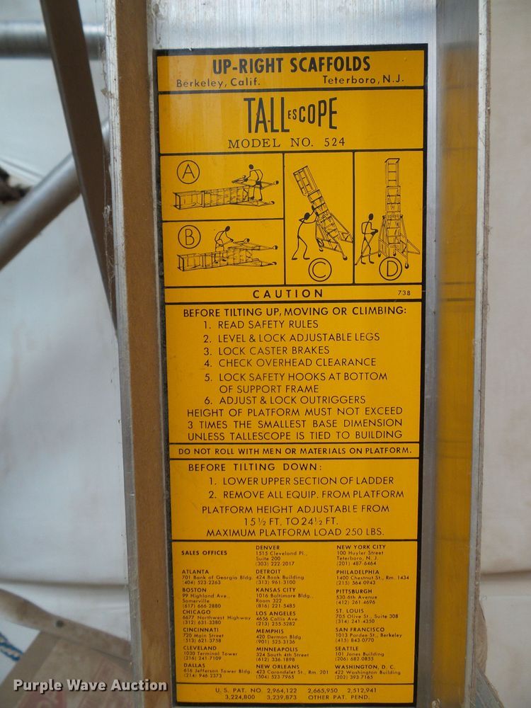 image for item EQ9134 Tall E Scope 524 scaffolding