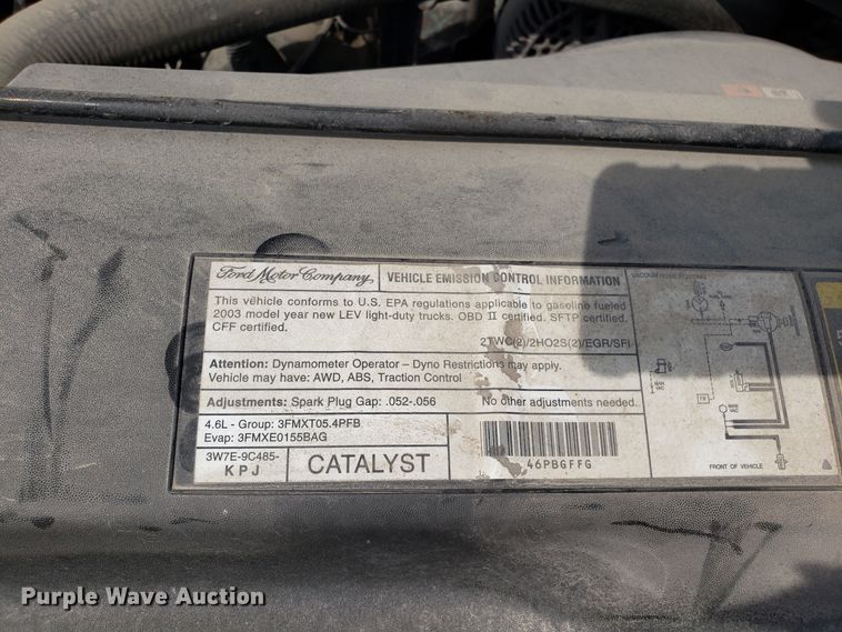 image for item ET9794 2003 Ford F150 pickup truck