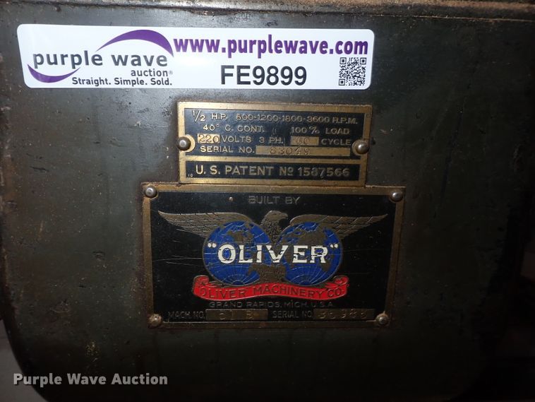 image for item FE9899 Oliver lathe