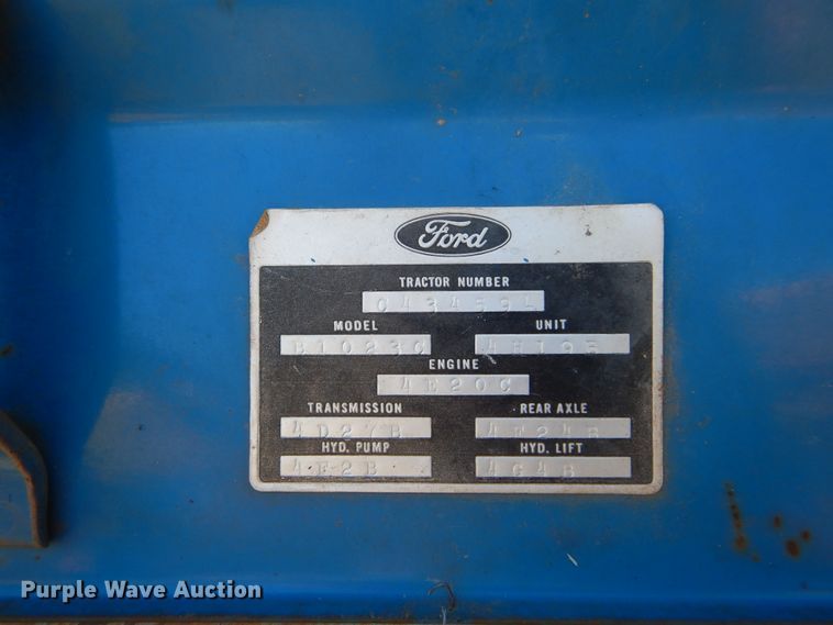image for item FI9920 Ford B10230 tractor