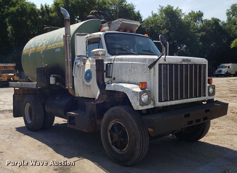 image for item FL9045 1983 GMC Brigadier Big Wheeler sewer tank truck