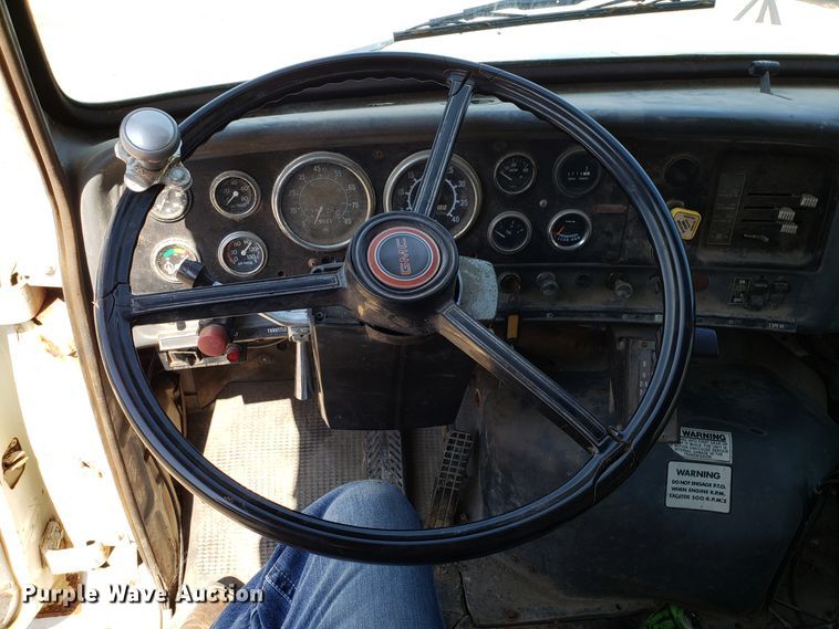 image for item FL9045 1983 GMC Brigadier Big Wheeler sewer tank truck