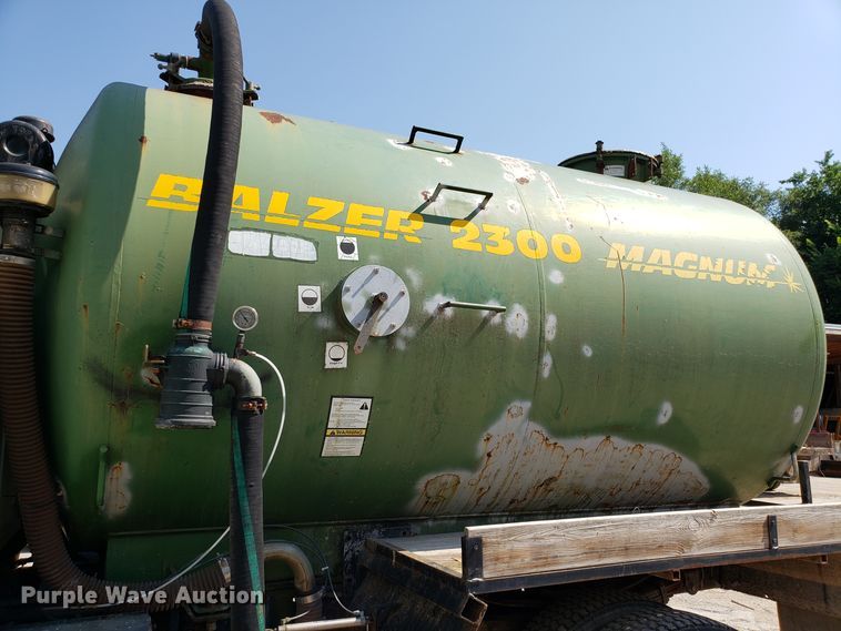 image for item FL9045 1983 GMC Brigadier Big Wheeler sewer tank truck