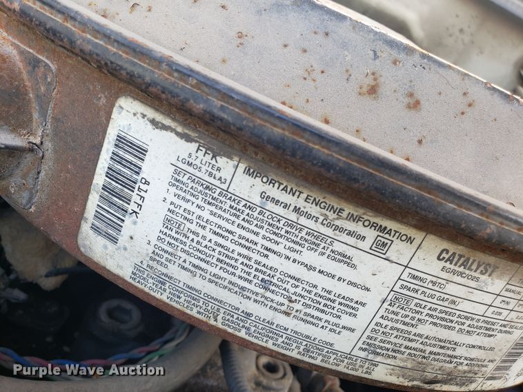 image for item FL9051 1990 Chevrolet Cheyenne 2500 pickup truck