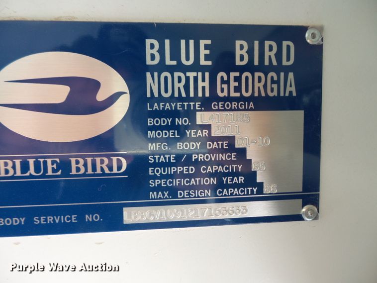 image for item FM9670 2011 Blue Bird Vision school bus