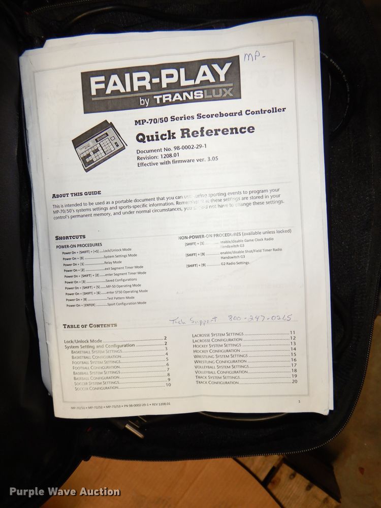 image for item FP9141 Fair-Play scoreboard