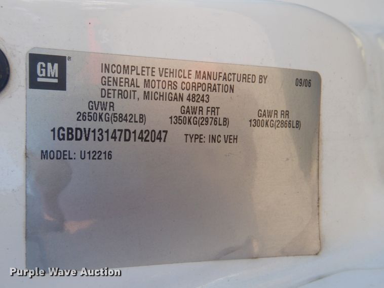 image for item FT9355 2007 Chevrolet Uplander handicap accessible van