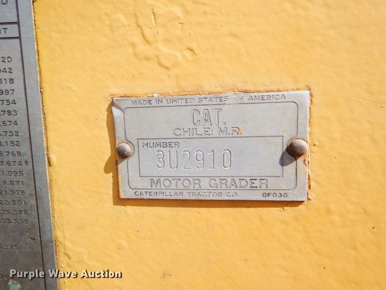 image for item FY9632 Caterpillar 112 rigid frame motor grader