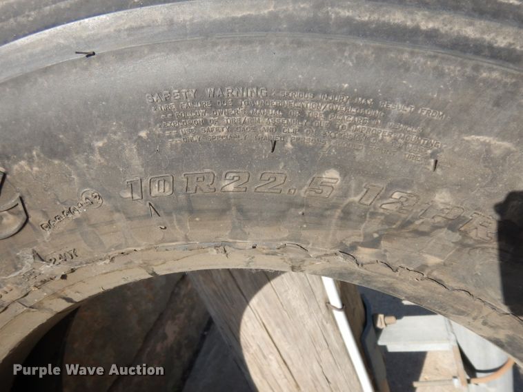 image for item GH9532 (3) Firestone 10R22.5 12PR recapped tires