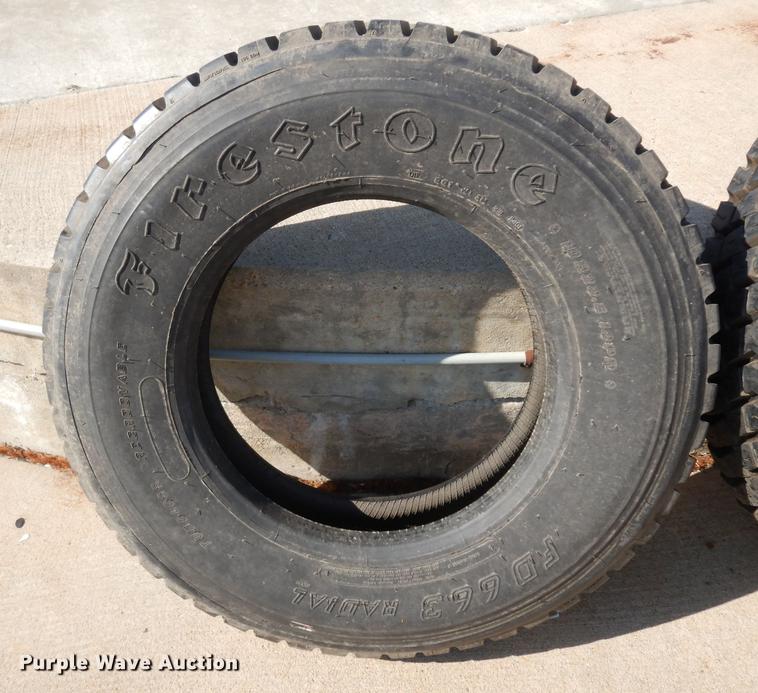 image for item GH9532 (3) Firestone 10R22.5 12PR recapped tires