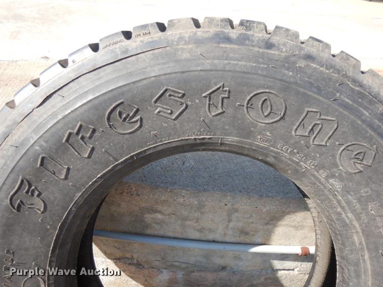 image for item GH9532 (3) Firestone 10R22.5 12PR recapped tires