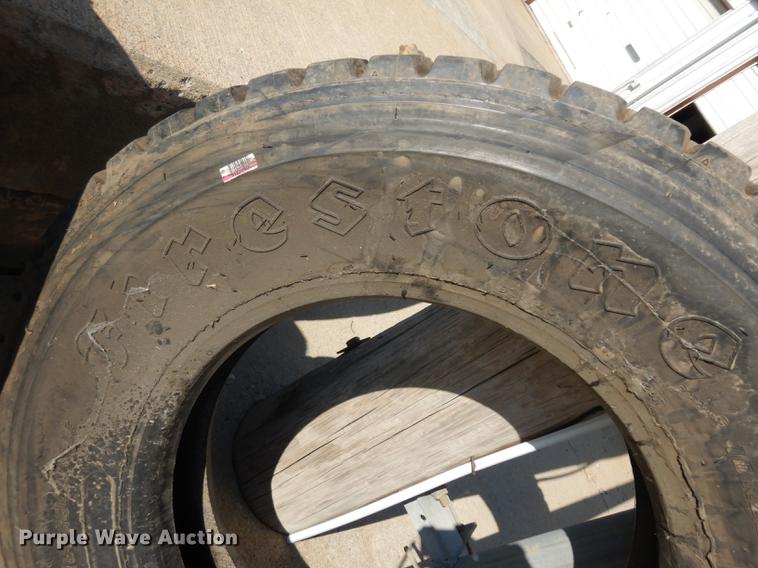 image for item GH9532 (3) Firestone 10R22.5 12PR recapped tires