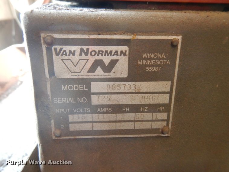 image for item GH9537 Van Norman 865733 brake lathe