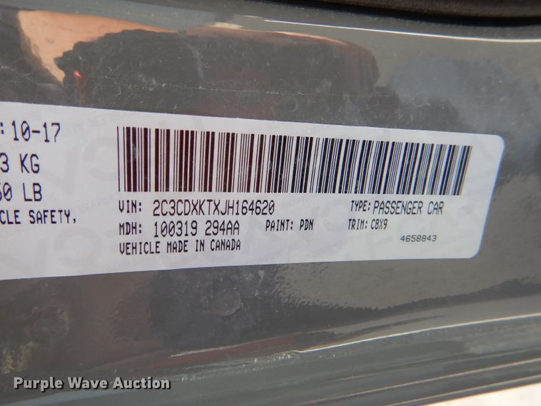 image for item DG4811 2018 Dodge Charger Police