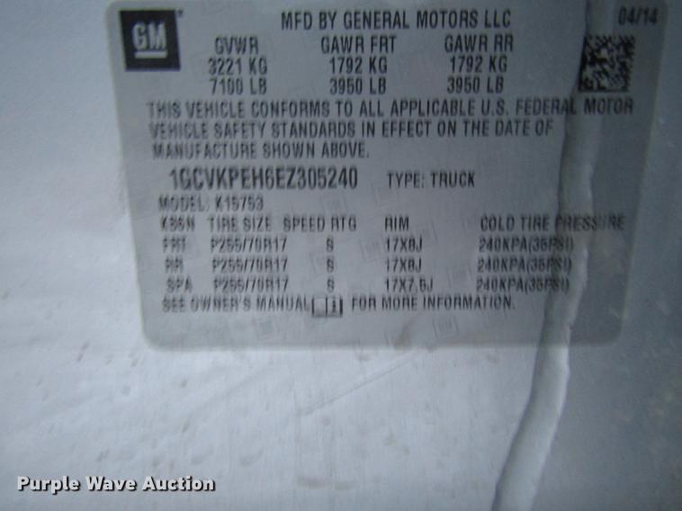 image for item DB6952 2014 Chevrolet Silverado 1500 Double Cab pickup truck