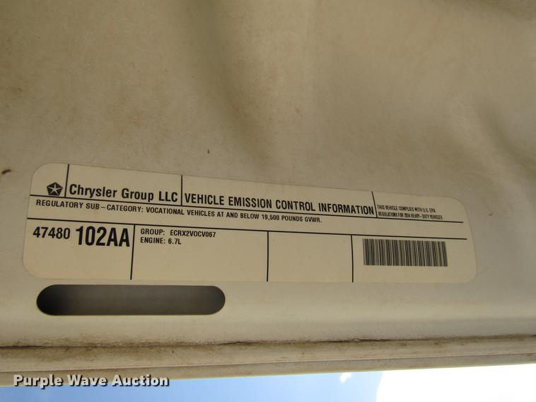 image for item DD4409 2014 Dodge Ram 5500 Crew Cab flatbed truck