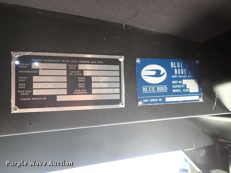 image for item DE5453 1999 Blue Bird coach bus