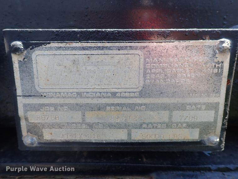 image for item DE5464 1989 Galbreath FRA318 roll-off container trailer