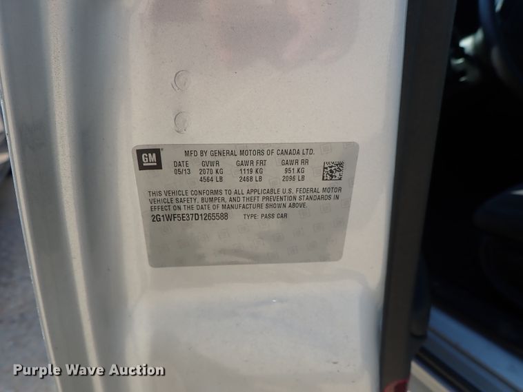 image for item DE5507 2013 Chevrolet Impala