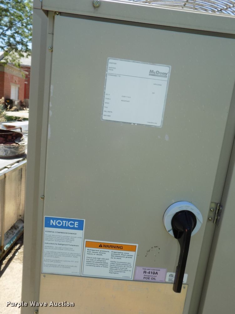 image for item DE7740 McQuay air conditioner