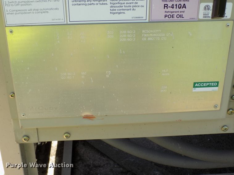 image for item DE7740 McQuay air conditioner