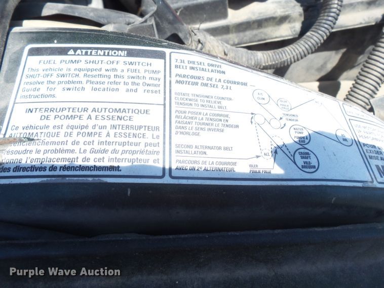 image for item DE7898 2003 Ford F250 Super Duty SuperCab pickup truck