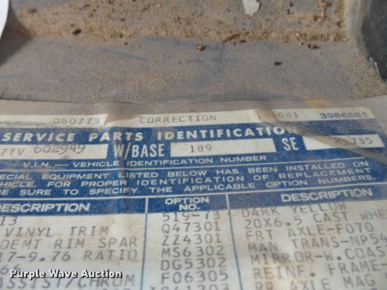 image for item DE7908 1973 GMC dump truck