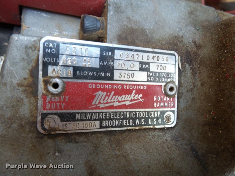 image for item DE7912 Milwaukee 5300 rotary hammer