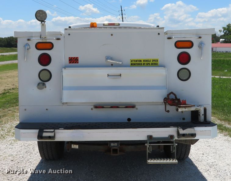 image for item DE8184 2008 Ford F350 Super Duty XL SuperCab utility bed pickup truck