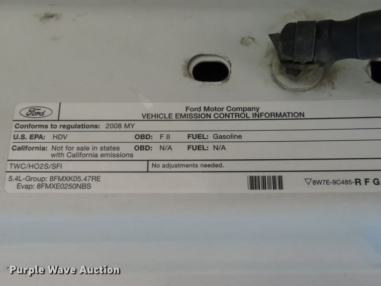 image for item DE8184 2008 Ford F350 Super Duty XL SuperCab utility bed pickup truck