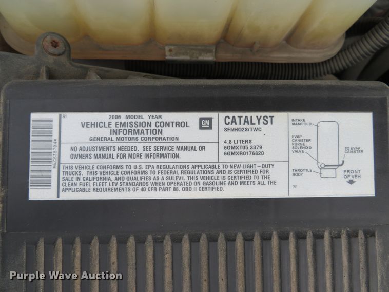 image for item DE8190 2006 Chevrolet Silverado 1500 LS Ext. Cab pickup truck