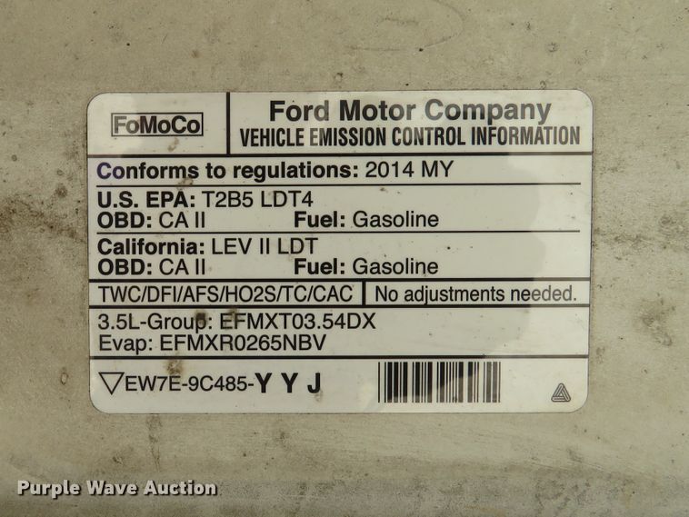 image for item DE8209 2014 Ford F150 XL SuperCab pickup truck