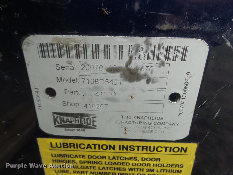 image for item DF0763 Knapheide 7108D54JT utility bed