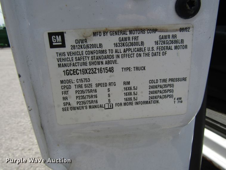 image for item DG1307 2003 Chevrolet Silverado 1500 Ext. Cab pickup truck