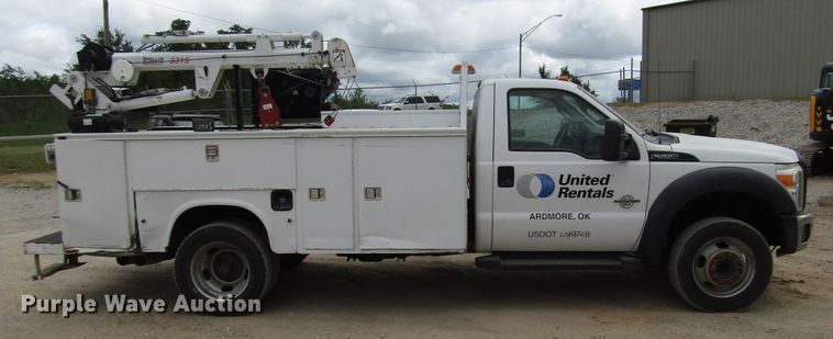 image for item DG1335 2012 Ford F550 service truck with crane