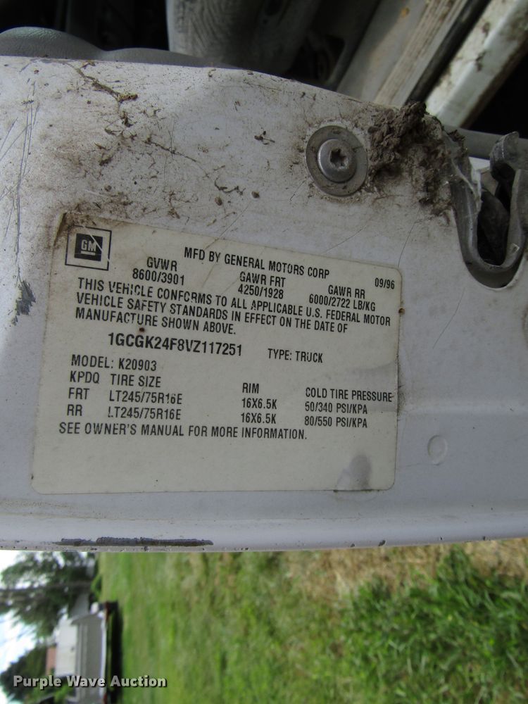 image for item DG1379 1997 Chevrolet 2500 pickup truck